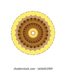 illustration vector graphic of Modern Decorative floral color mandala. Super vector round Shapes.  Mandala flower decoration. fit for logo, icon or symbol, etc