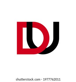 Illustration Vector Graphic of Modern DU Letter Logo. Perfect to use for Technology Company