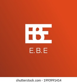 Illustration Vector Graphic of Modern EBE Letter Logo. Perfect to use for Technology Company