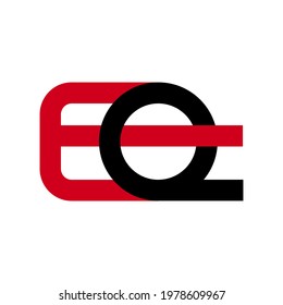 Illustration Vector Graphic of Modern EQ Letter Logo. Perfect to use for Technology Company