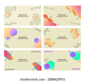 Gráfico vectorial de ilustración de gradiente de fluido moderno. Perfecto para el fondo abstracto.