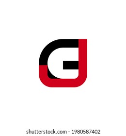 Illustration Vector Graphic of Modern GJ Letter Logo. Perfect to use for Technology Company