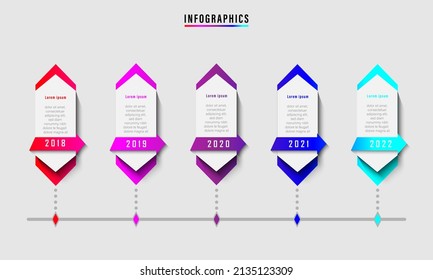 Illustration vector graphic of modern info graphic timeline design, good for presentation templates design 