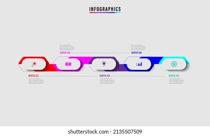 Ilustración vectorial gráfico de la información moderna diseño de línea de tiempo gráfico, bueno para la información diseño de plantillas de presentación gráfica 
