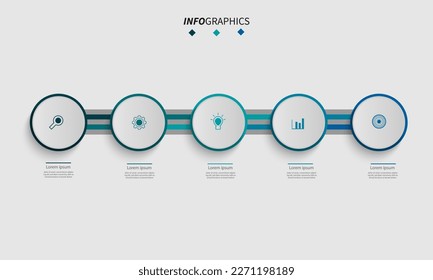 Ilustración vectorial gráfico de la infografía moderna diseño de línea de tiempo, bueno para la información diseño de presentación gráfica 