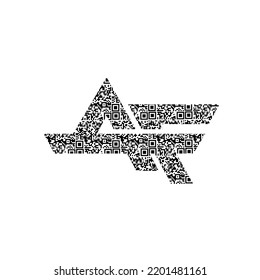 Illustration Vector Graphic of Modern Logotype design Letter A and F