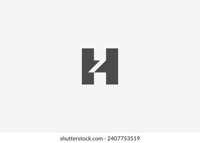 Illustration vector graphic of modern minimalist letter H. Good for logo