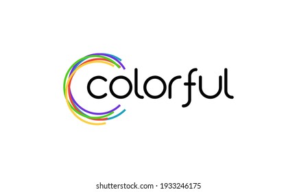 illustration vector graphic of modern, simple, colorful, fresh, young, youth, feminine, combination abstract icon and wordmark logo design
