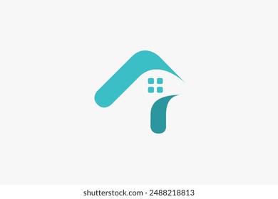 Illustration vector graphic of modern simple home. Good for logo