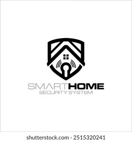 Gráfico de Vector de ilustración de la Plantilla de diseño de logotipo de tecnología doméstica inteligente moderna