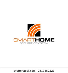 Illustration vector graphic of modern smart home technology logo design template