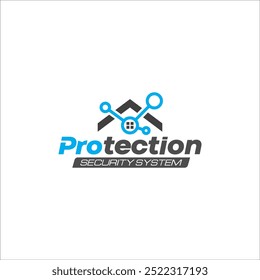 Illustration vector graphic of modern smart home technology logo design template