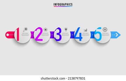 Ilustración vectorial gráfico de diseño de infografía de línea de tiempo moderna, bueno para la información diseño de presentación gráfica 