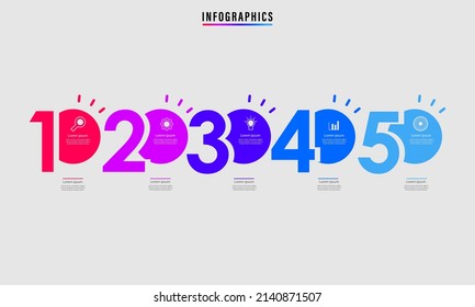 Ilustración vectorial gráfico de diseño de infografía de línea de tiempo moderna, bueno para la información diseño de presentación gráfica
