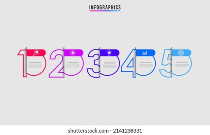 Illustration vector graphic of modern timeline info graphic design, good for info graphic presentation design 