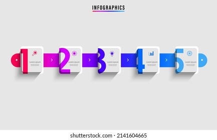 Ilustración vectorial gráfico de diseño de infografía de línea de tiempo moderna, bueno para la información diseño de presentación gráfica 