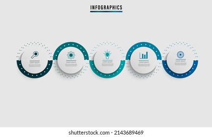 Ilustración vectorial gráfico de diseño de infografía de línea de tiempo moderna, bueno para la información diseño de presentación gráfica 