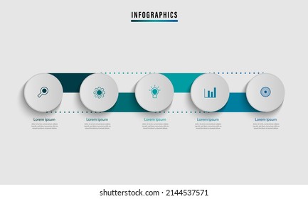 Illustration vector graphic of modern timeline info graphic design, good for info graphic presentation design 