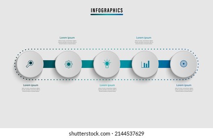 Illustration vector graphic of modern timeline info graphic design, good for info graphic presentation design 