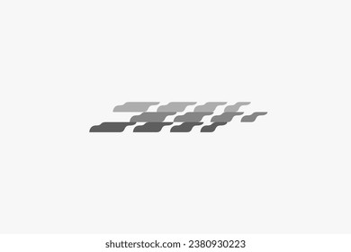 Illustration vector graphic of  modern tire trail. Good for logo