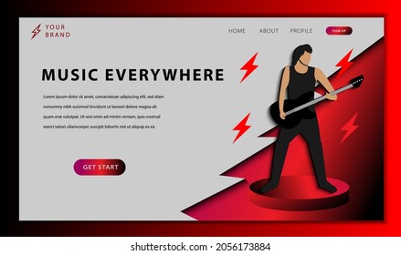 Illustration vector graphic of modern web design, good for website design 