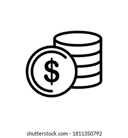 Illustration Vector graphic of money icon