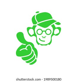 Illustration Vector graphic of monkey mascot design
