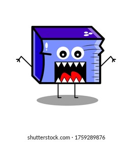 illustration vector graphic of monster character. perfect for kids product , baby design for print, poster ,card, etc.