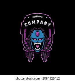 Illustration vector graphic of monster , good for logo design