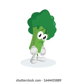 Illustration Vektorillustration Grafik von moody broccoli. Geeignet für Ihre Lebensmittel, etc.