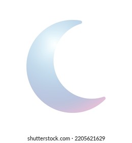 Illustration Vector graphic of Moon icon