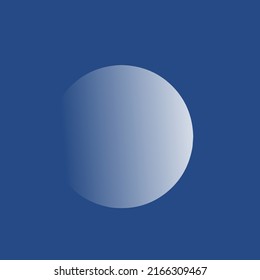 Illustration vector graphic of moon silhouette in dark sky at night time,use for concept desain,object,icon,symbol and atwork design.