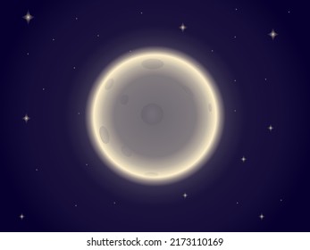 Illustration vector graphic of moonlight in space background.
Perfect to use for cover template or background template. 