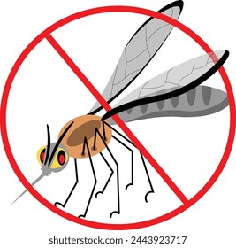 illustration vector graphic of Mosquito, Perfect for the campaign to commemorate World Malaria Day