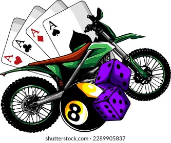 Illustration vector of graphic of Motocross digital design