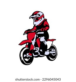 Illustration Vector Graphic of Motocross logo