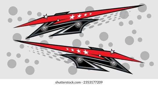 Illustration Vektorgrafik des Motorstreifens. Autoreifen. Pfeile.