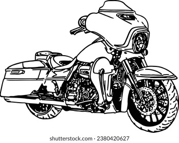 illustration vector graphic of motorcycle