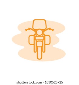 Illustration Vector graphic of motorcycle icon template