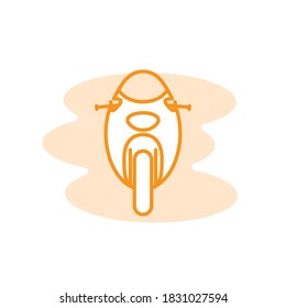 Ilustración Gráfica vectorial de la plantilla de icono de motocicleta