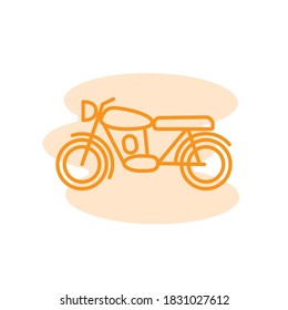 Illustration Vector graphic of motorcycle icon template