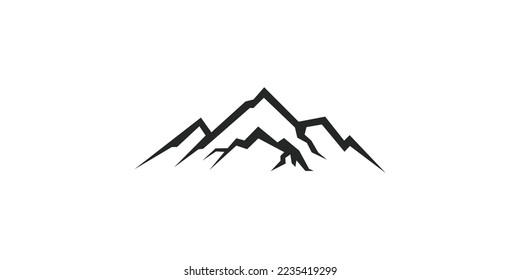 gráfico vectorial de ilustración de montaña