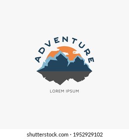 Illustration vector graphic of mountain or adventure. perfect for your company