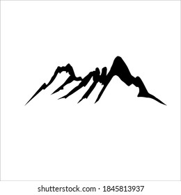  Illustration vector graphic of mountain silhouette design template