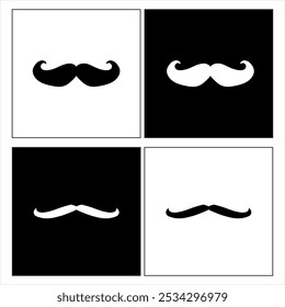 Illustration vector graphic of moustache icon