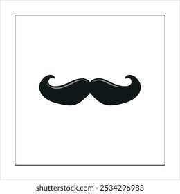 Illustration vector graphic of moustache icon