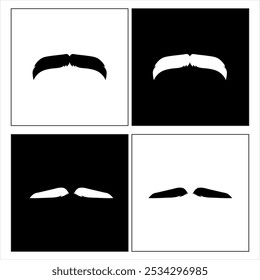 Illustration vector graphic of moustache icon