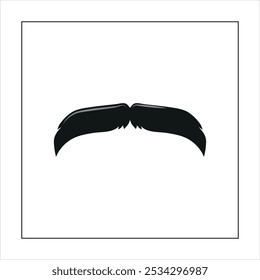 Illustration vector graphic of moustache icon