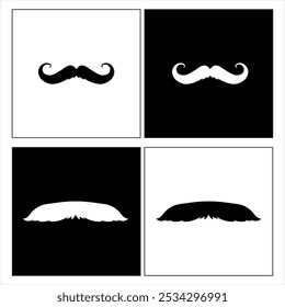 Illustration vector graphic of moustache icon