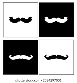 Illustration vector graphic of moustache icon